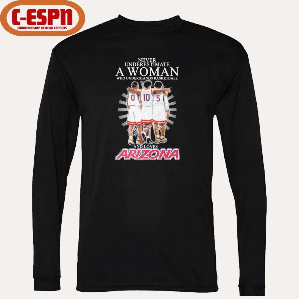 Never Underestimate A Woman Who Understands Basketball And Loves Arizona Wildcats 2026 Shirt