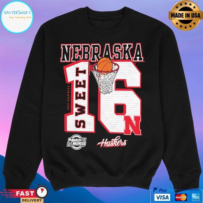Nebraska Cornhuskers 2026 NCAA March Madness Sweet 16 T-shirt