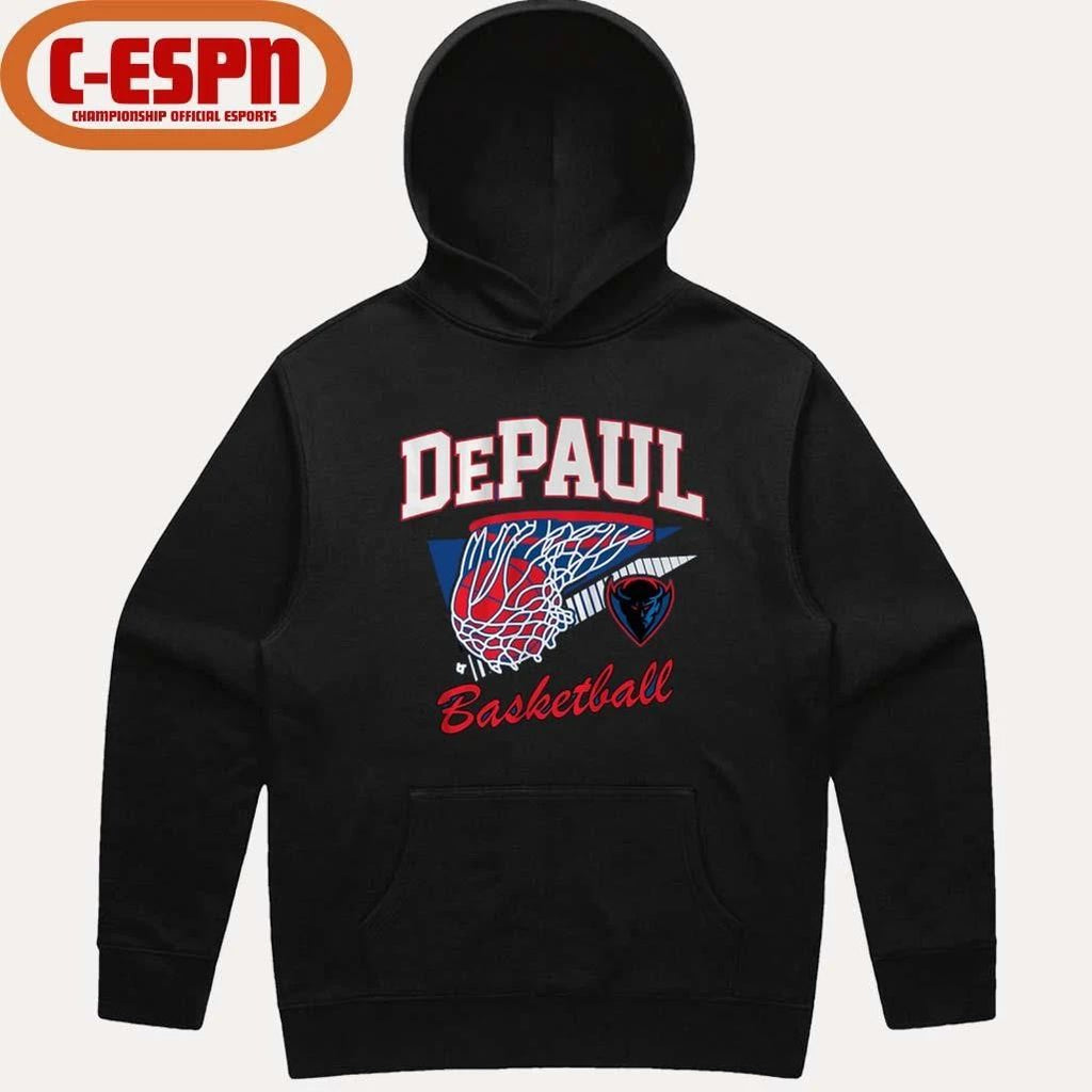DePaul Blue Demons Throwback Basketball T-Shirt