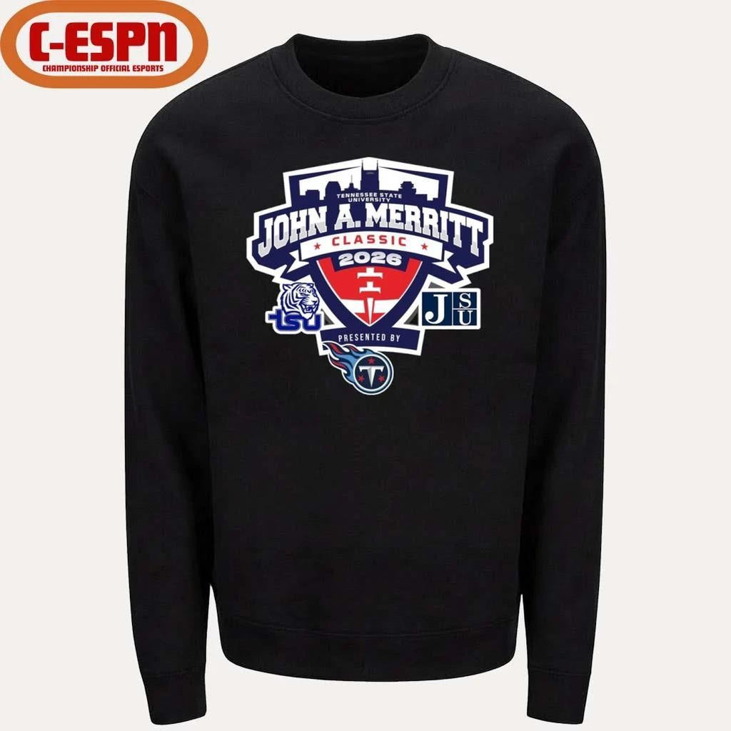 Jackson State Tigers vs Tennessee State Tigers 2026 John A. Merritt Classic Shirt
