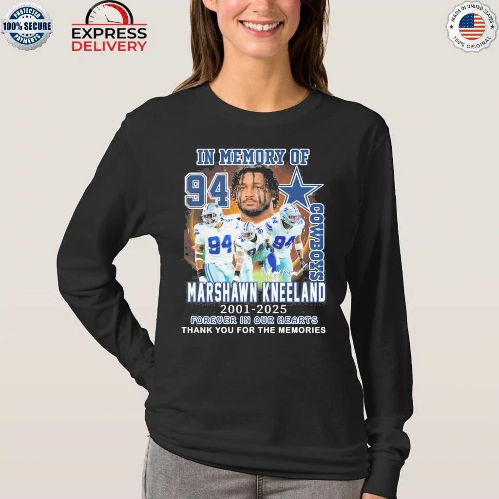 Dallas Cowboys In Memory Of Marshawn Kneeland Memories 2025 Shirt