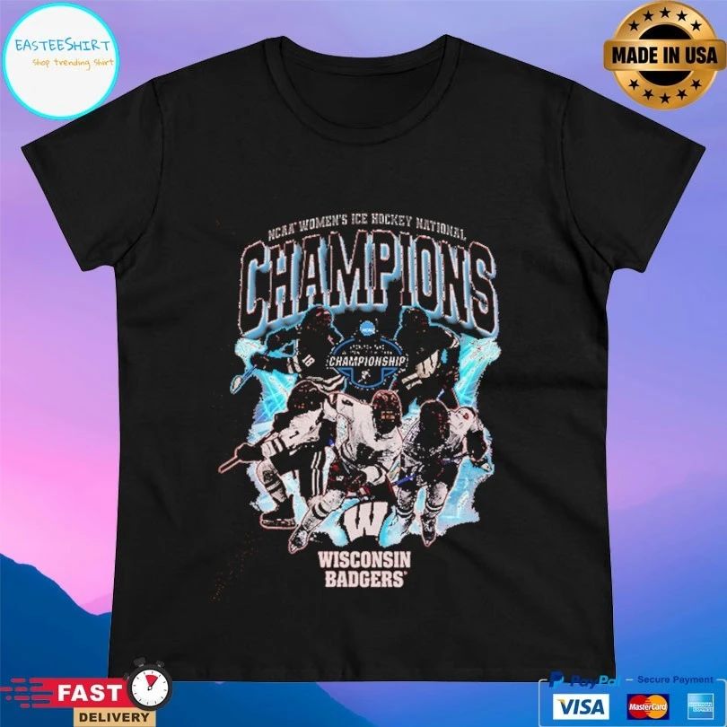 Wisconsin Badgers Women’s Ice Hockey National Champions 2026 T-shirt