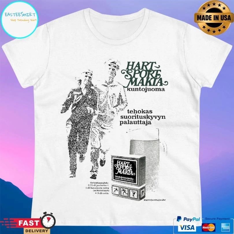 Hart Sport Makia Kuntojuoma Tehokas Suorituskyvyn Palauttaja T-shirts
