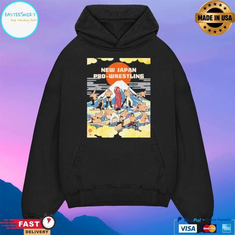 New Japan Painting Sun And Mt Fuji T-shirt