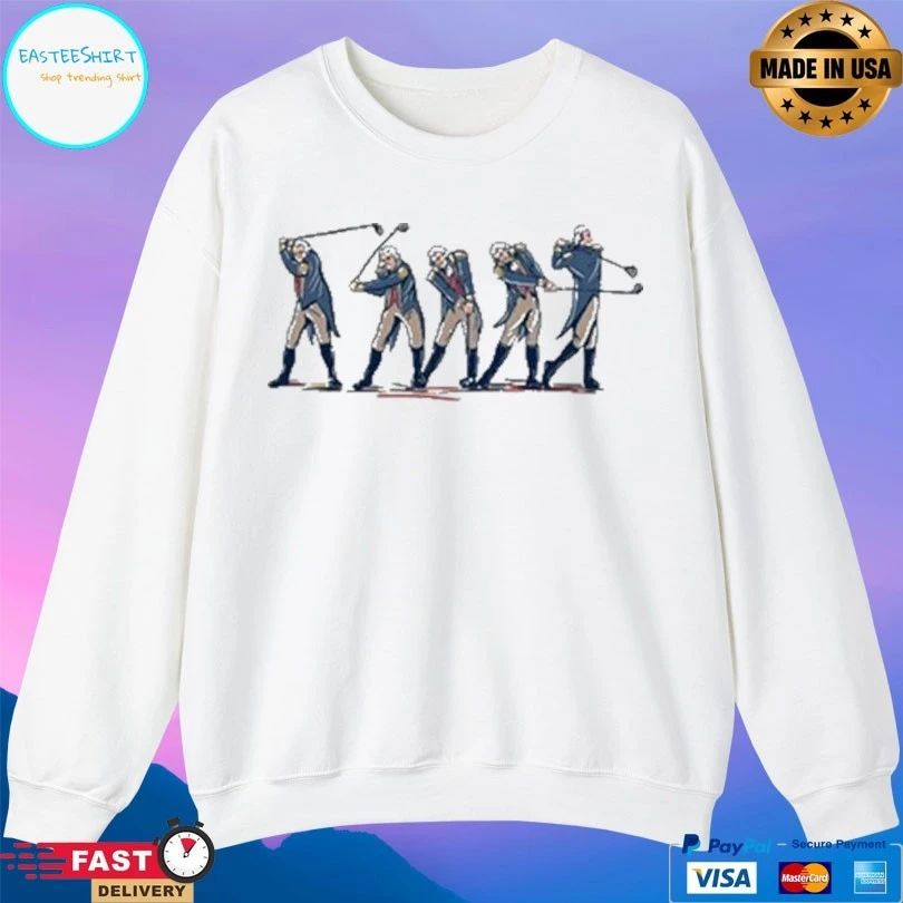 George Washington Golf Swing T-shirts