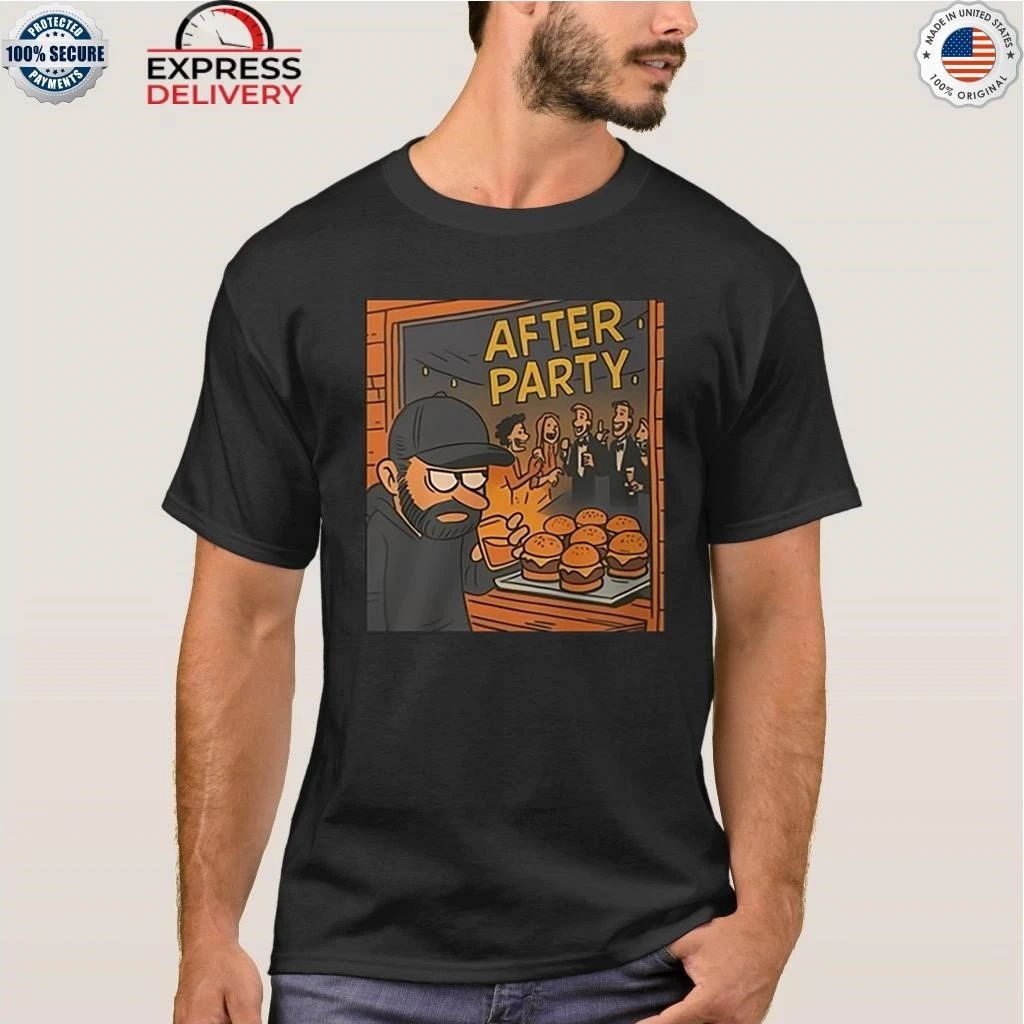 Dax Harwood Wearing After Party Burger Shirt