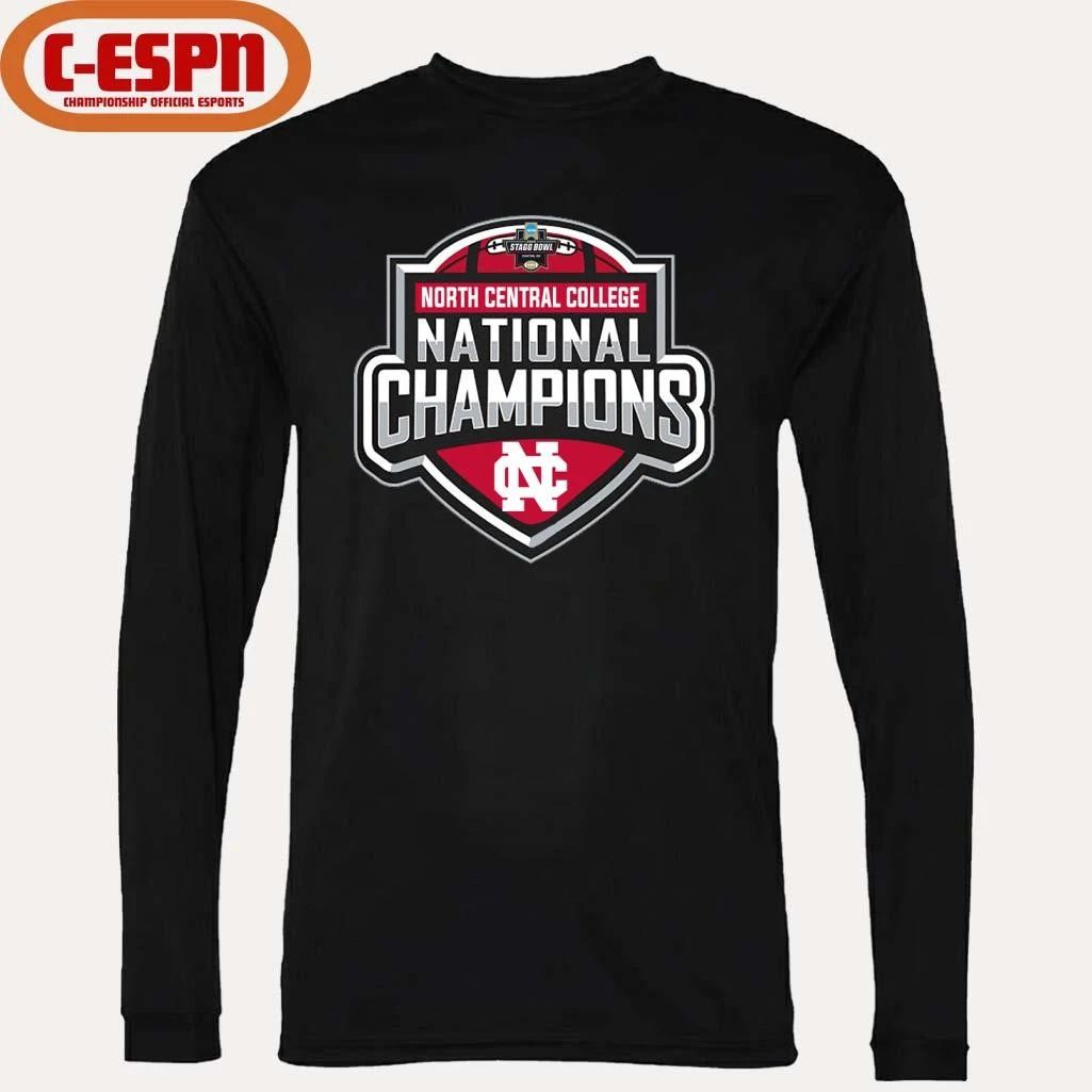 North Central College Cardinals 2025-26 DIII Football National Champions Logo T-Shirt