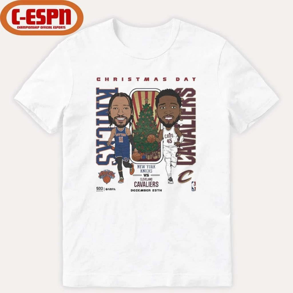 Jalen Brunson Vs Donovan Mitchell 2025 NBA Christmas Day Match Up Shirt