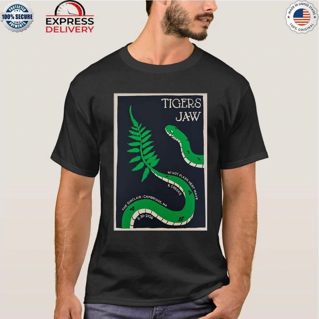 Tigers Jaw March 30 2026 Cambridge MA Shirt