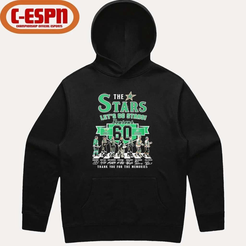 Dallas Stars Abbey Road 60 Seasons Let’s Go Stars Shirt