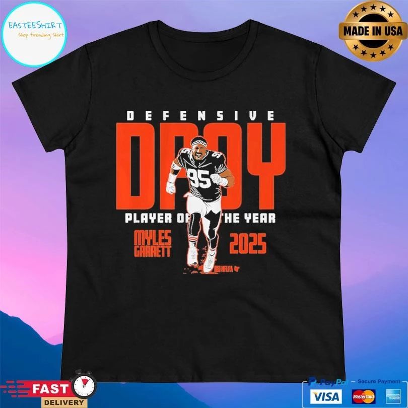 Myles Garrett Cleveland Browns 2025 Defensive Player Of The Year T-shirts