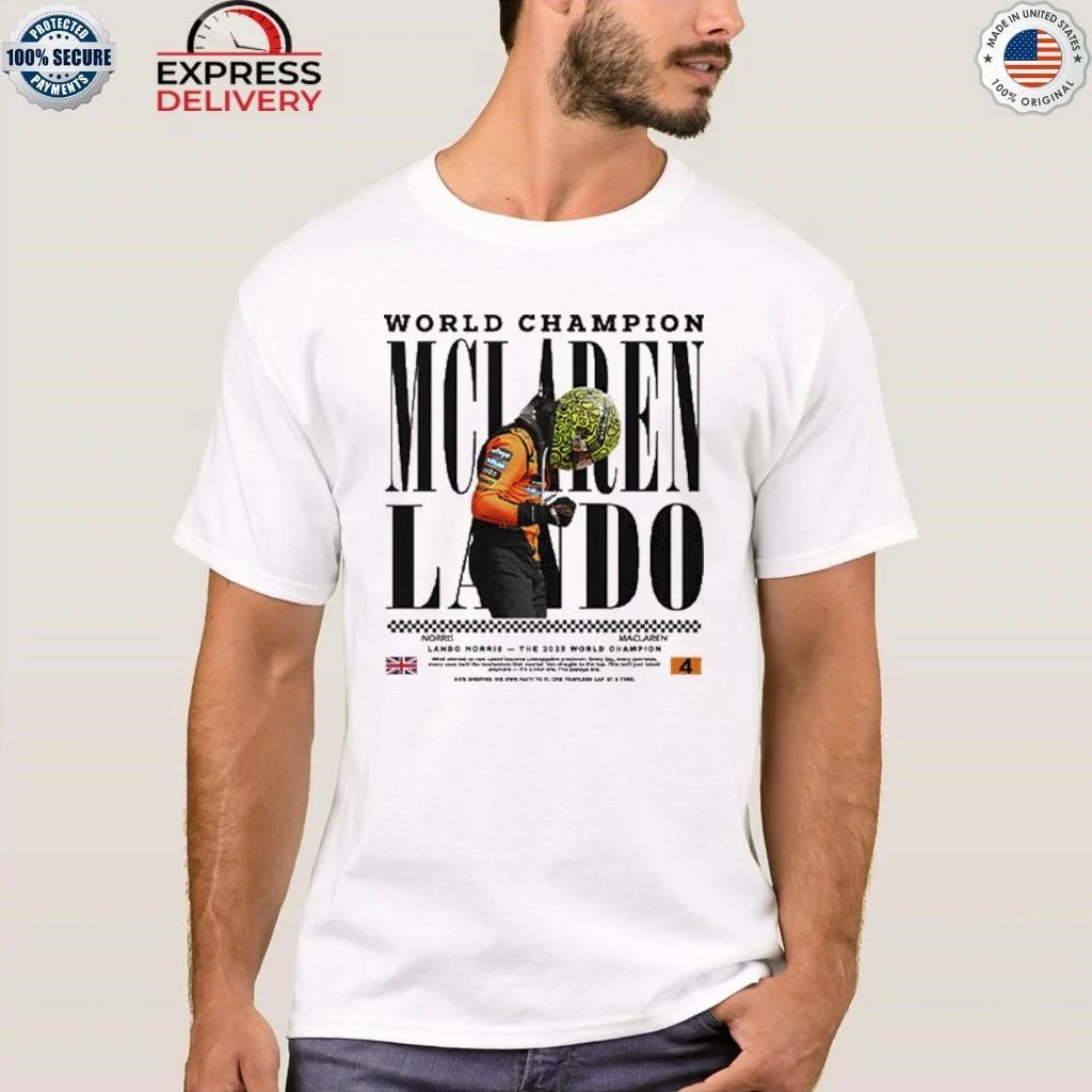 2025 World Champion Lando Norris McLaren Shirt