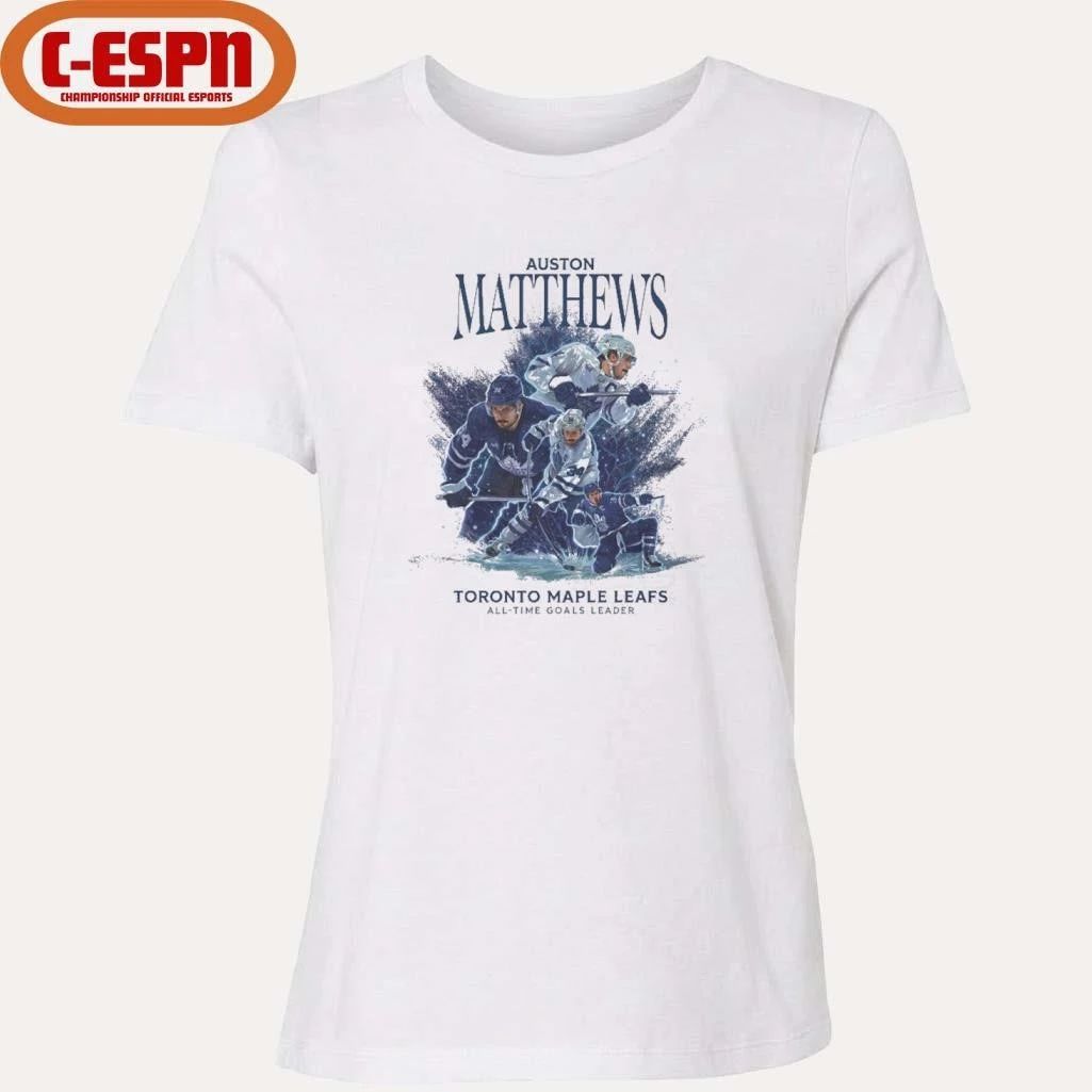 Auston Matthews Toronto Maple Leafs All-Time Goals Leader T-Shirt