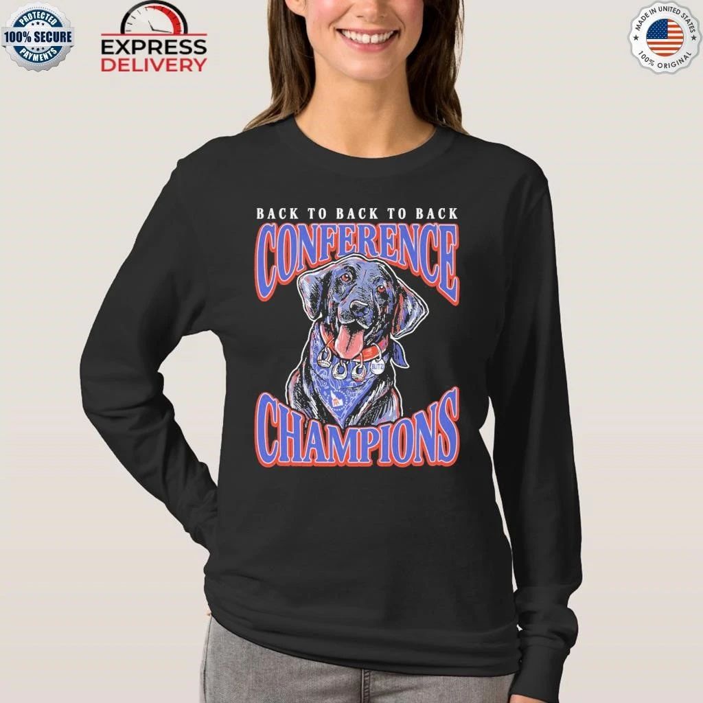 Boise State Football Back To Back To Back Conference Champions Blitz Shirt