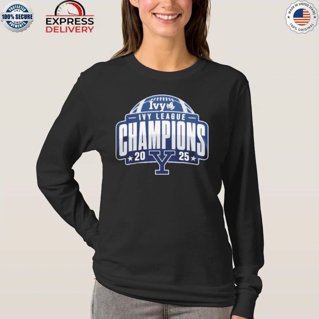 Yale Football 2025 Ivy League Champs Shirt