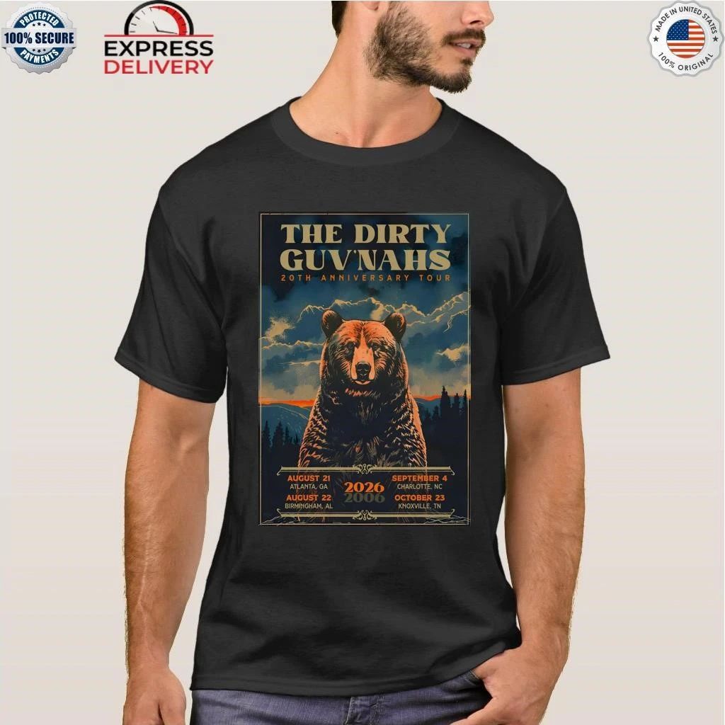 The Dirty Guv’nahs 2026 20th Anniversary Tour Shirt