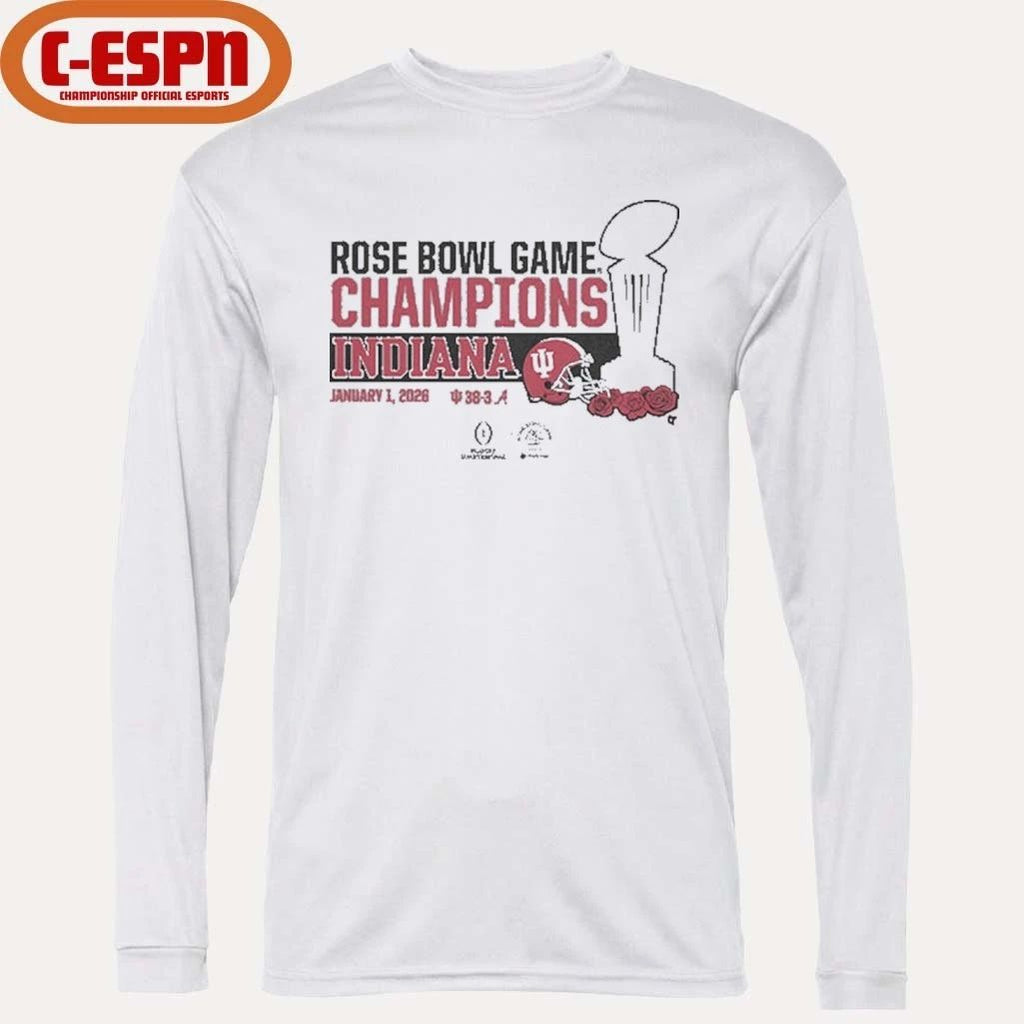 Indiana Football CFP Rose Bowl Champions Trophy Shirt