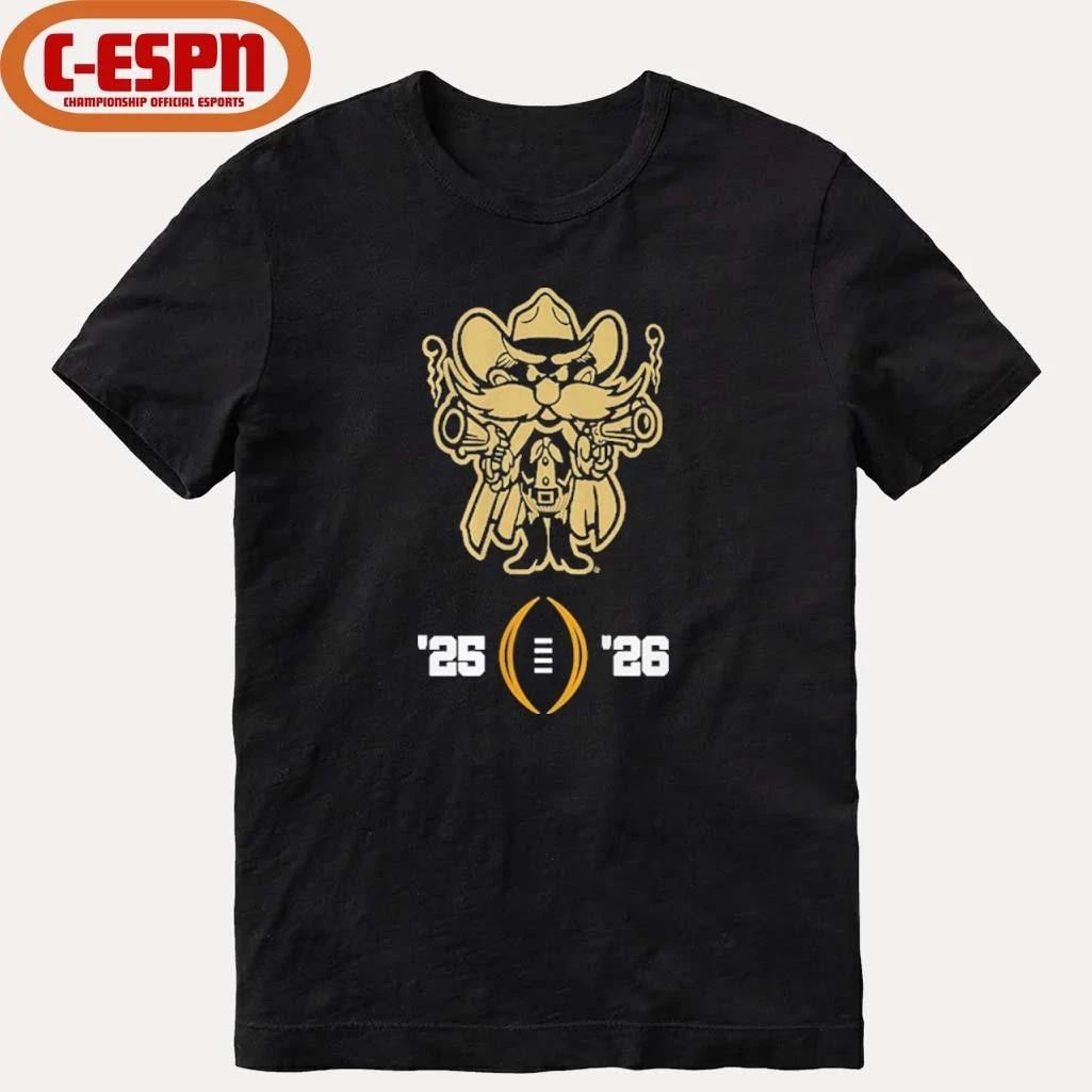 Texas Tech Football 2025-26 College Football Playoff Logo Shirt