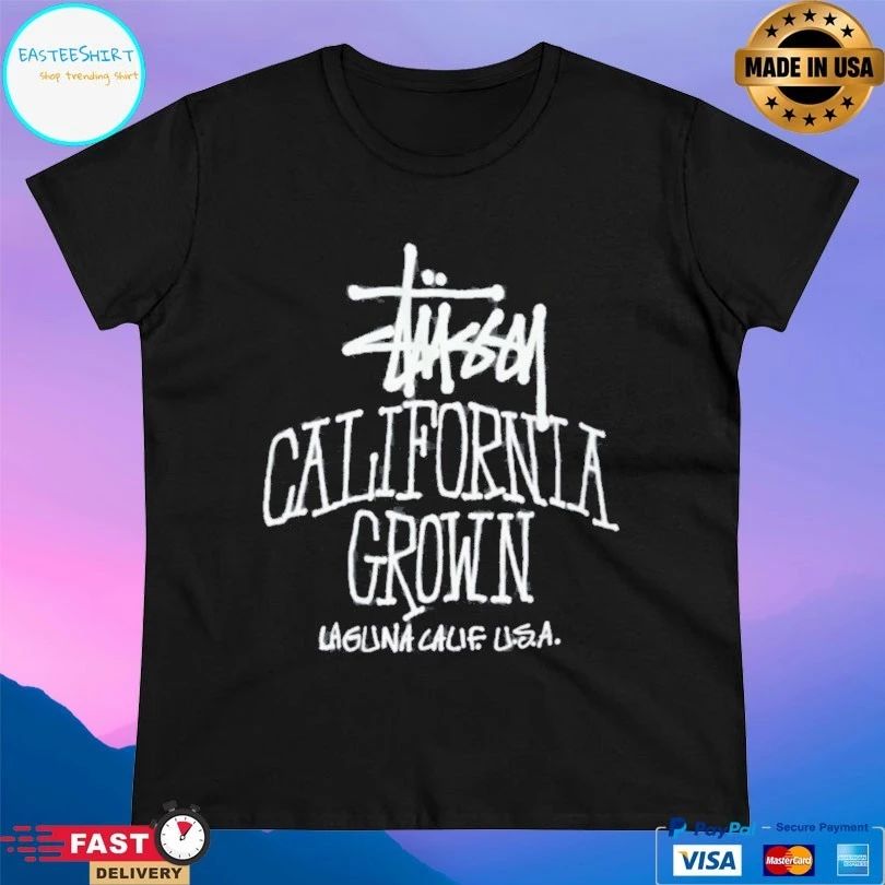 Stussy California Grown Laguna Calif USA T-shirt
