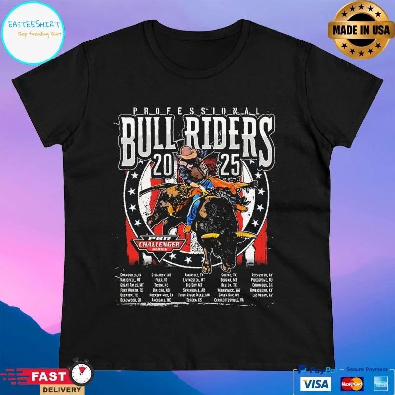 Professional Bull Riders 2025 Challenger Routing T-shirts