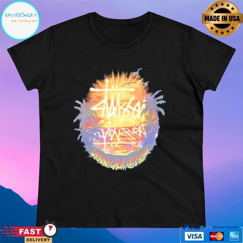 Stussy Sunset Laguna Calif 1980 T-shirt