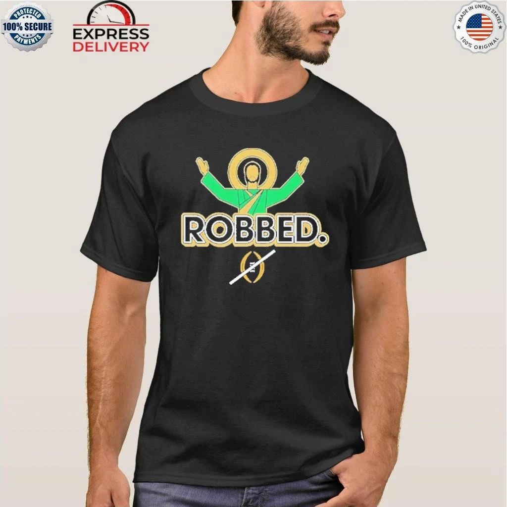 Notre Dame Fighting Irish Football 2025 Robbed College Football Playoff Shirt