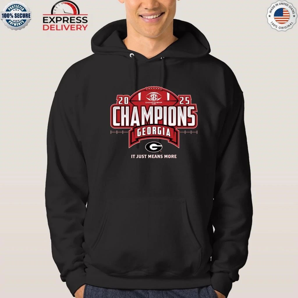 Georgia Bulldogs 2025 SEC Football Champions Locker Room Shirt
