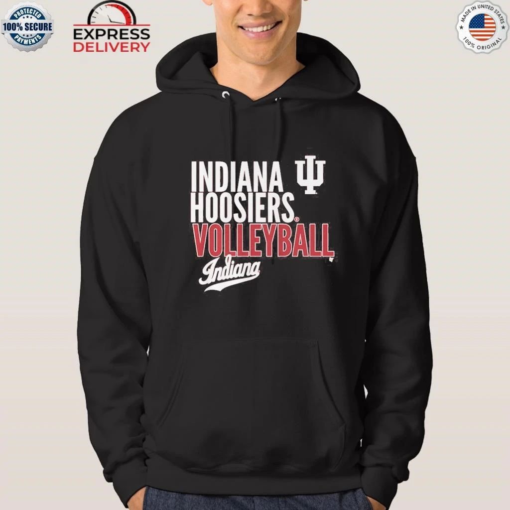 Indiana Volleyball Text Logo Overlay Shirt