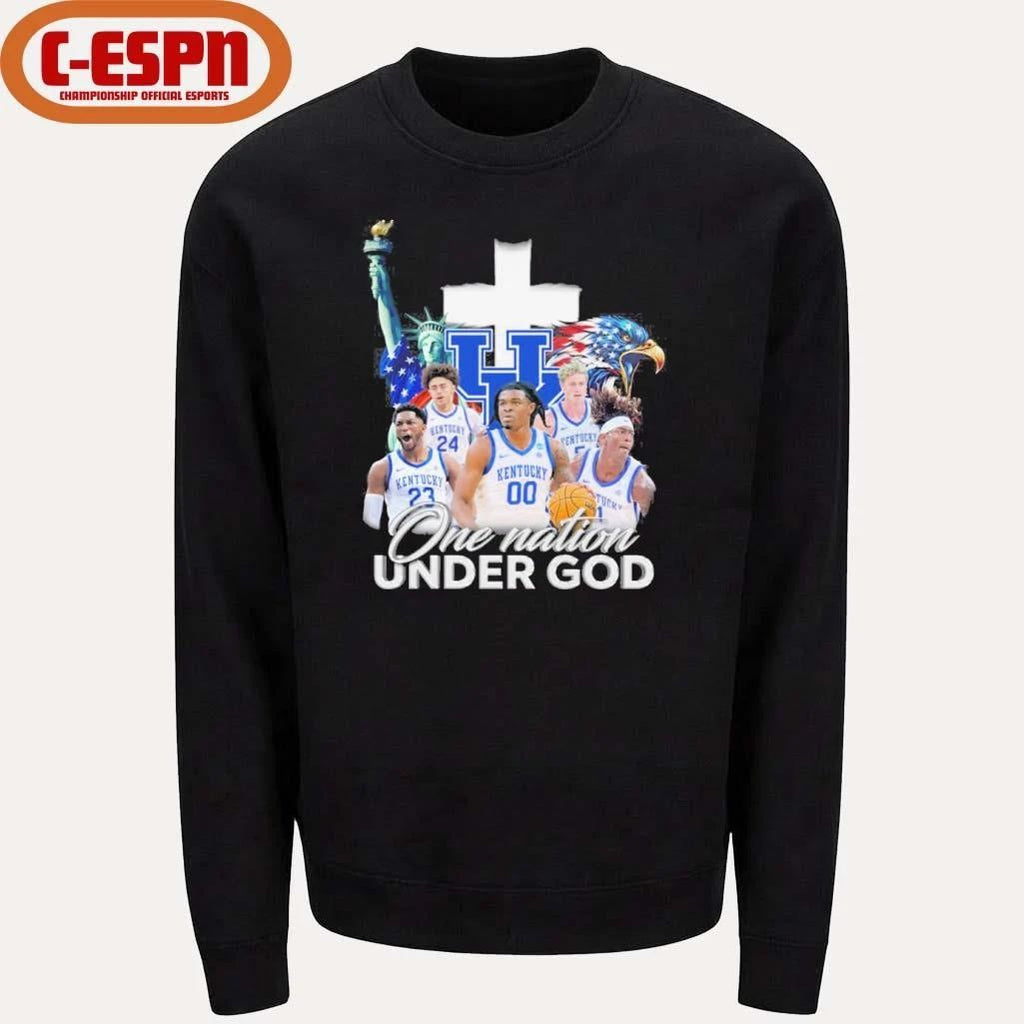 One Nation Under God Kentucky Men’s Basketball Shirt
