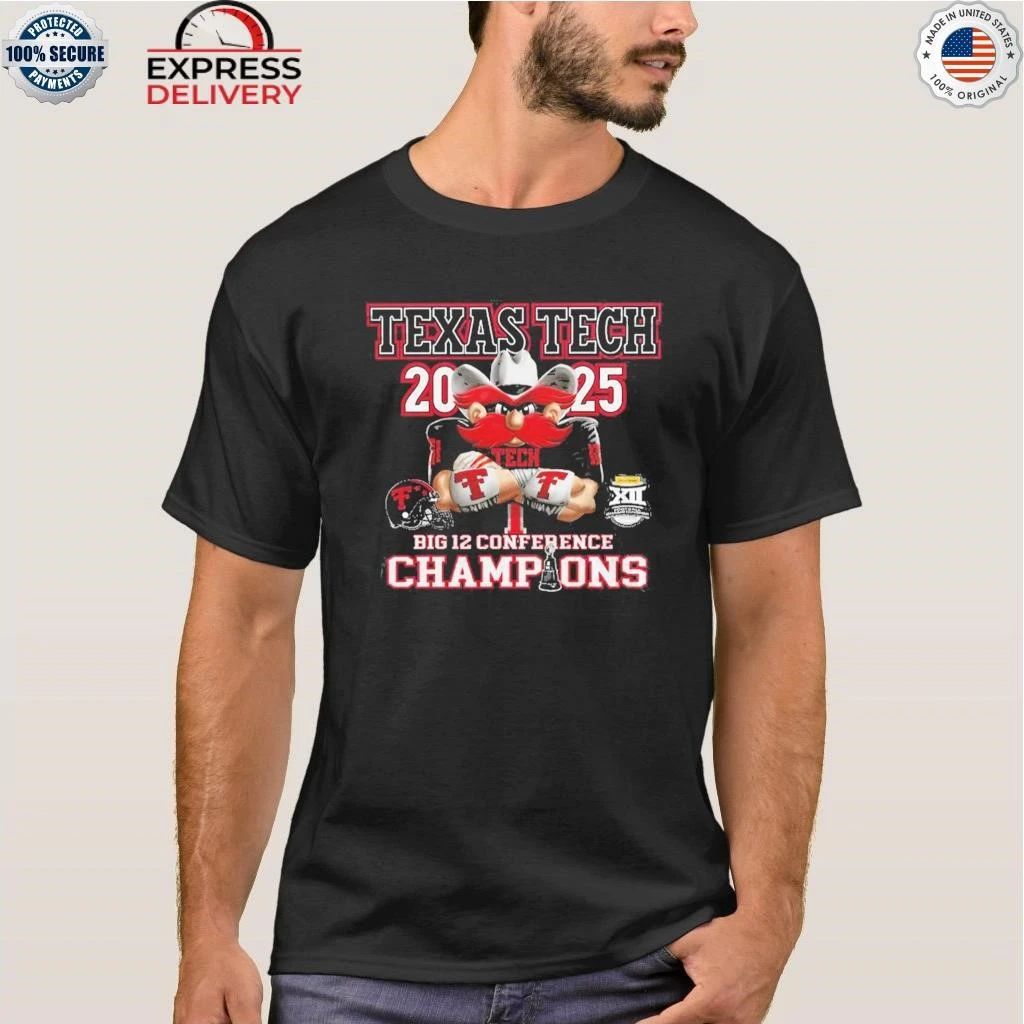 Texas Tech Red Raiders Big 12 Champions 2025 Shirt