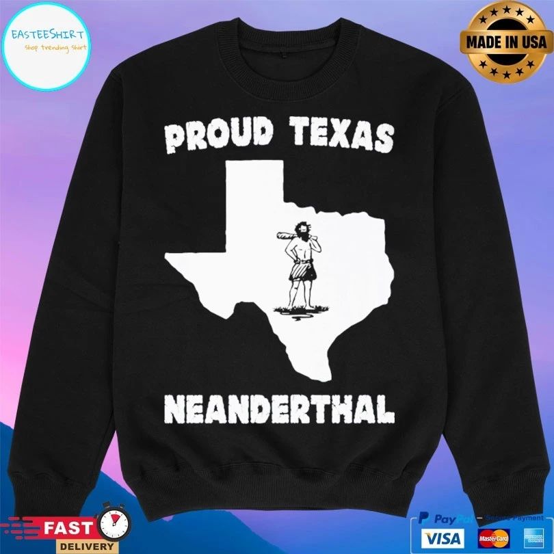 Proud Texas Neanderthal Map T-shirt