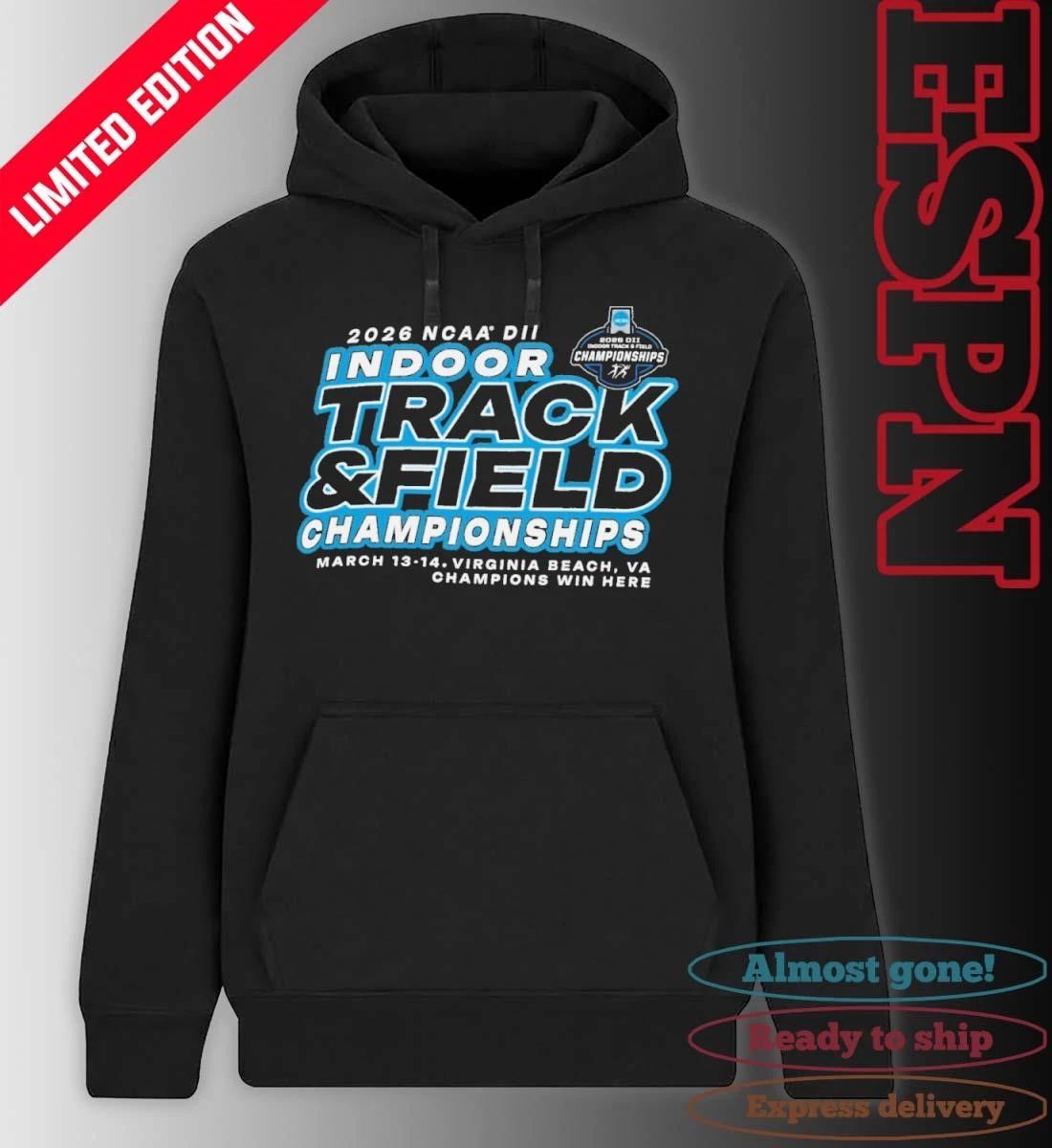 March 13-14 2026 NCAA DII Indoor Track & Field Championship Shirt