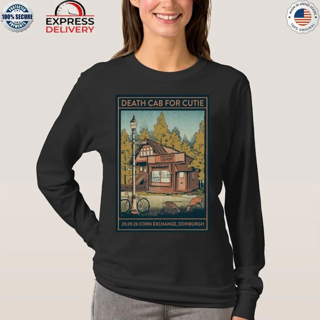 Death Cab For Cutie Edinburgh Corn, Exchange UK, Sept 20 2026 Shirt