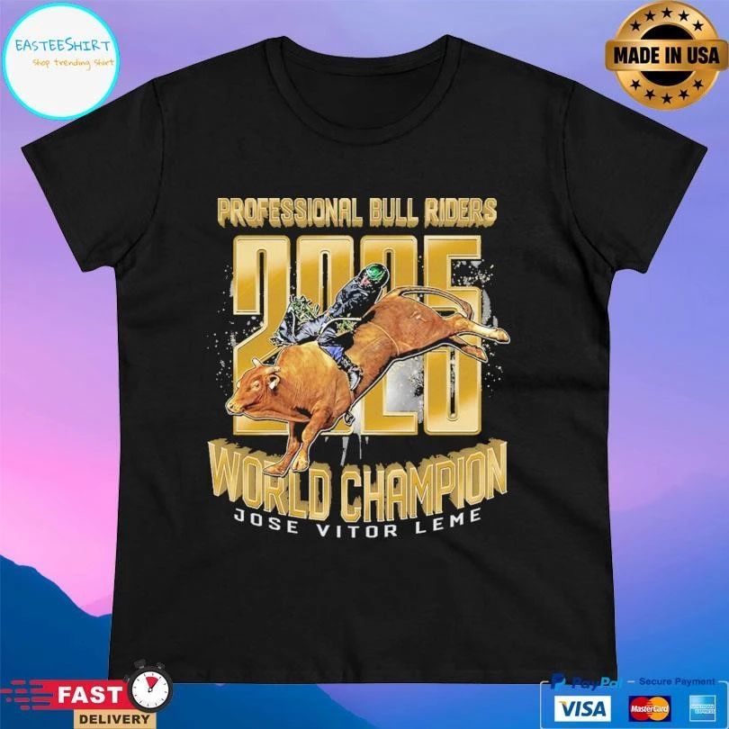Professional Bull Riders 2025 World Champ Jose Vitor Leme T-shirts