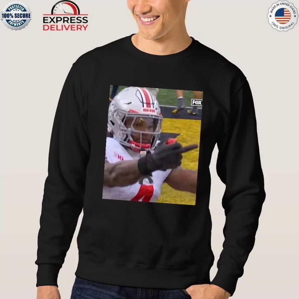 Jeremiah Smith Flips Off Michigan Fan Shirt