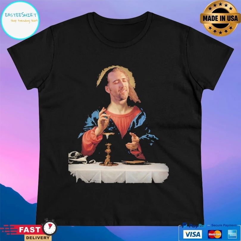 Nicolas Cage Nic Jesus The Redeemer T-shirts