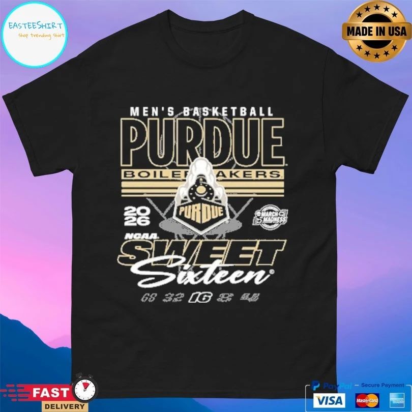 Purdue Boilermakers Men’s Basketball 2026 March Madness Ncaa Sweet Sixteen T-shirt