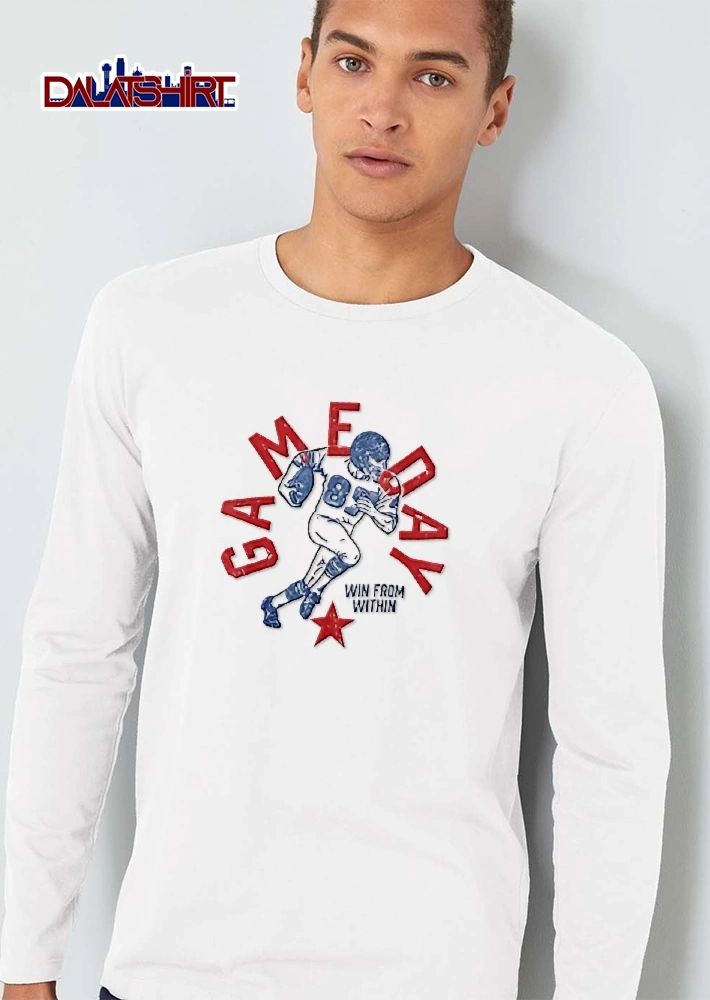 Win From Within Distressed Retro Football Player Red Star shirt