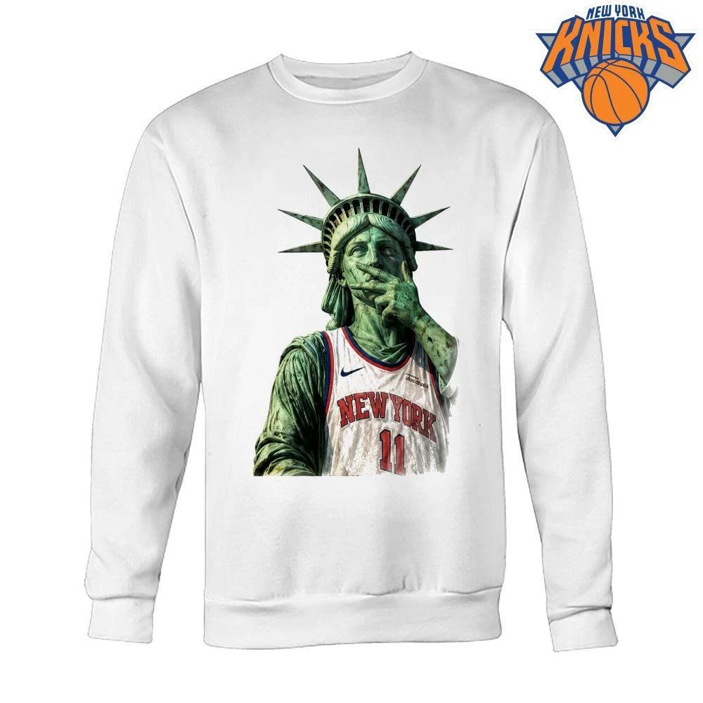 New York Knicks Statue of Liberty Jalen Brunson 11 Basketball Jersey NBA Finals 2026 Shirt