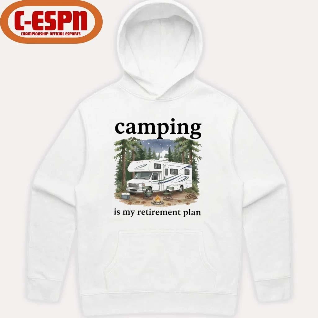 Camping Is My Retirement Plan RV Car In The Forest Shirt