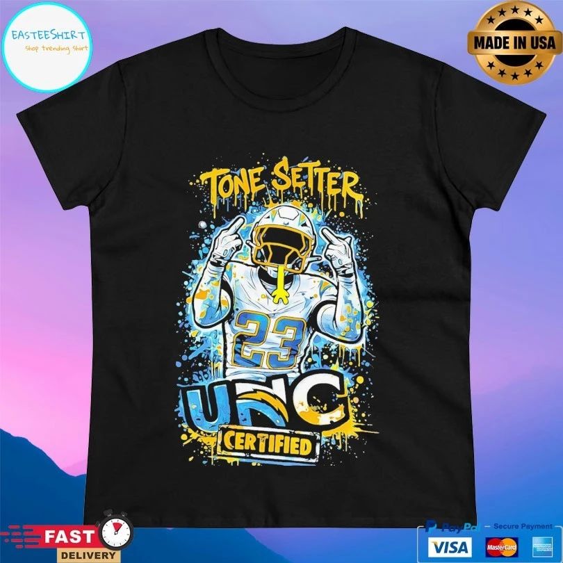 Tony Jefferson Los Angeles Chargers Tone Setter 23 Unc Certified T-shirts