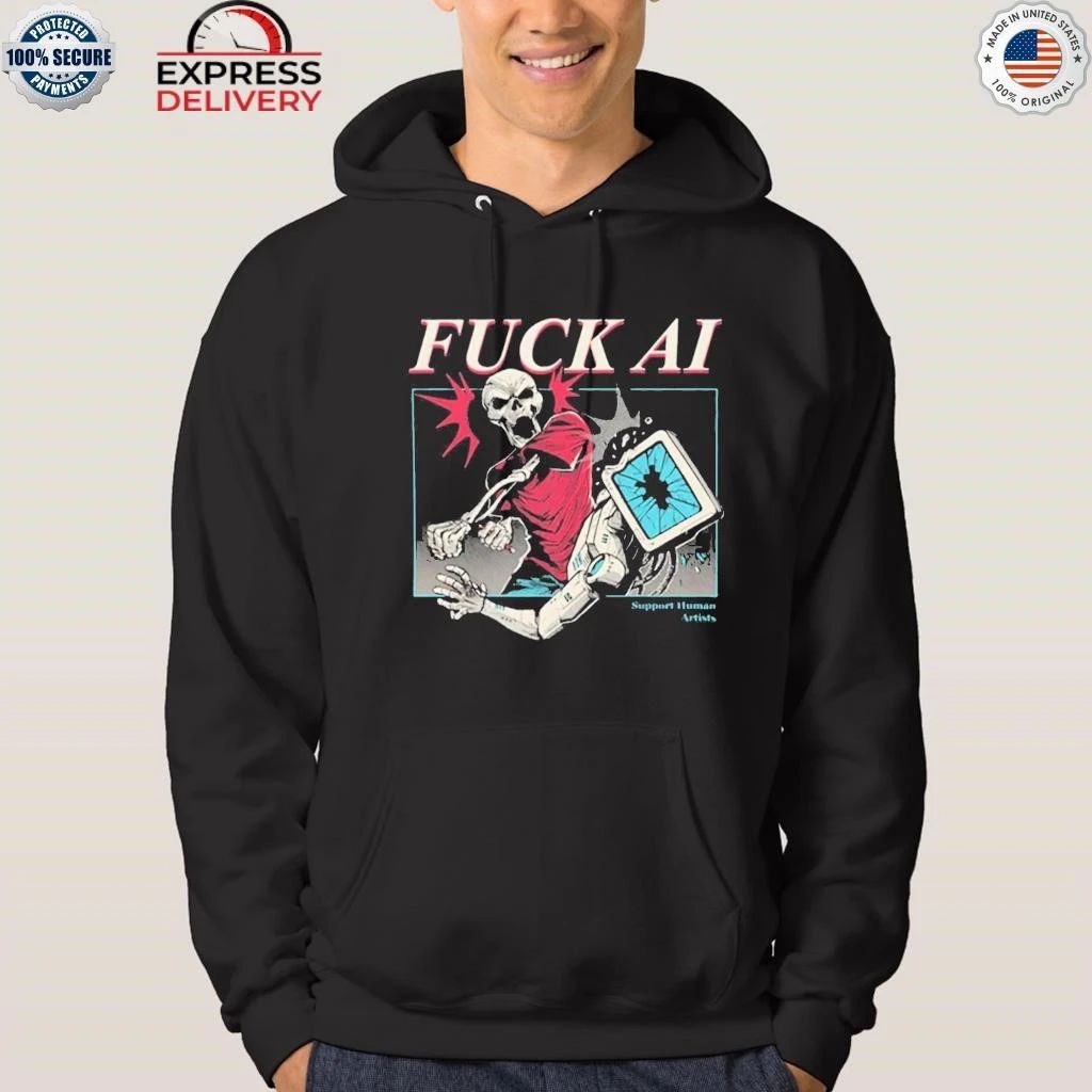 Fuck AI Support Human Artists Shirt