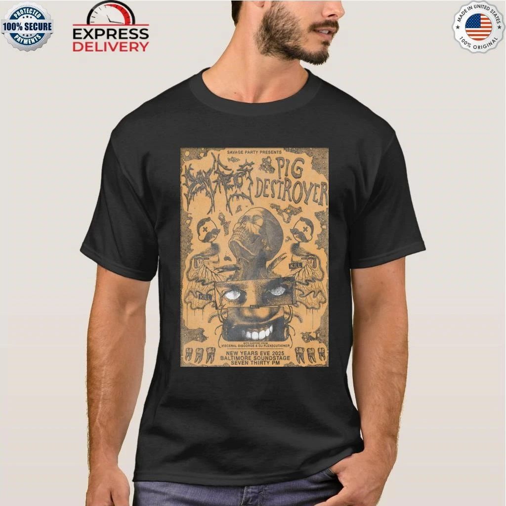 Pig Destroyer Baltimore Soundstage In Baltimore MD Dec 31 2025 Shirt