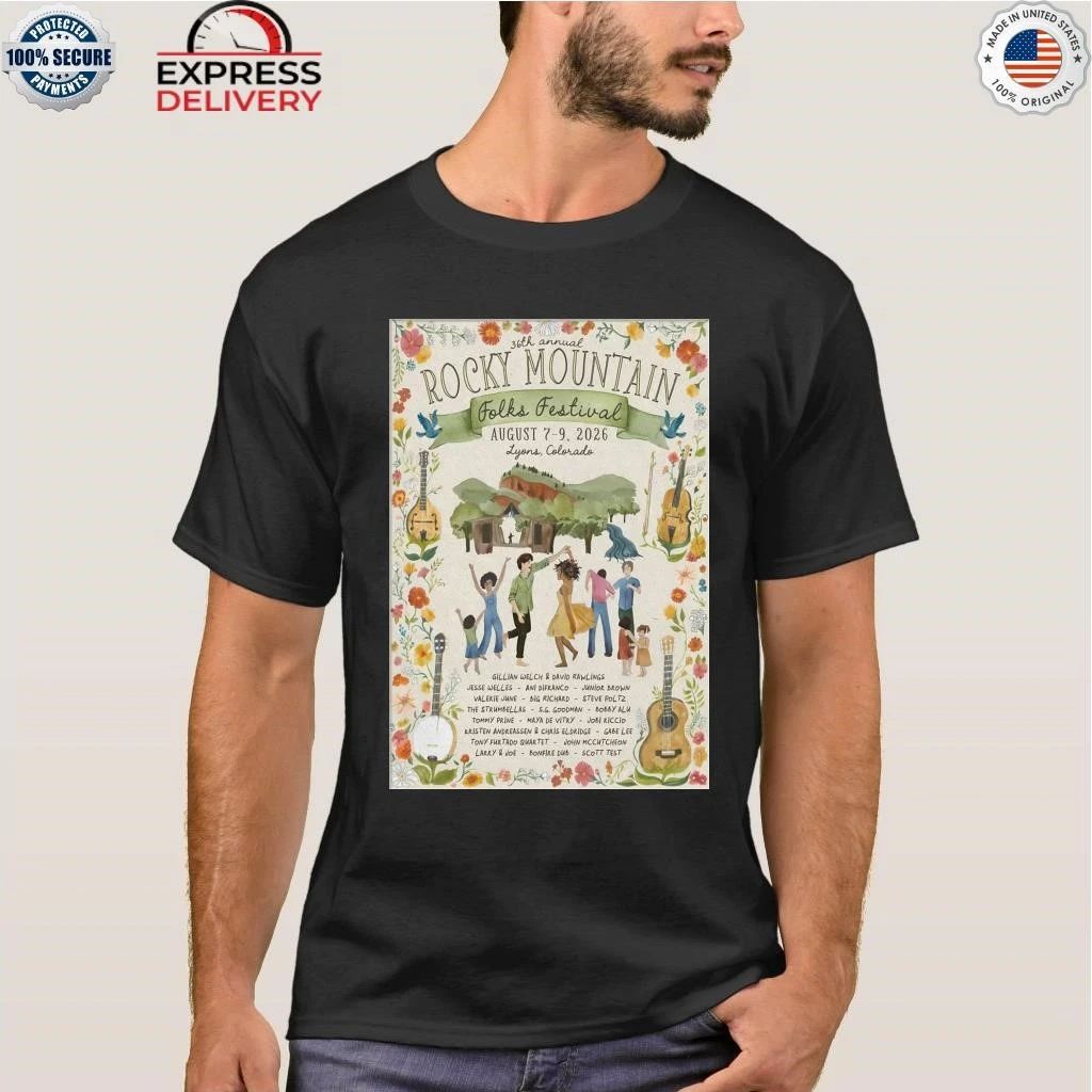 36th Annual Rocky Mountain In Lyons CO On Aug 7-9 2026 Shirt
