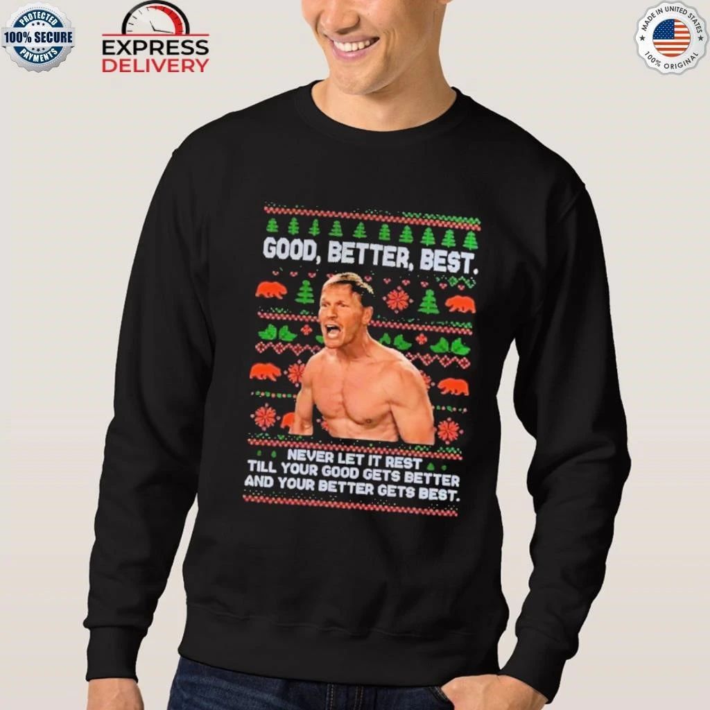 Ben Johnson Good Better Best Christmas Shirt