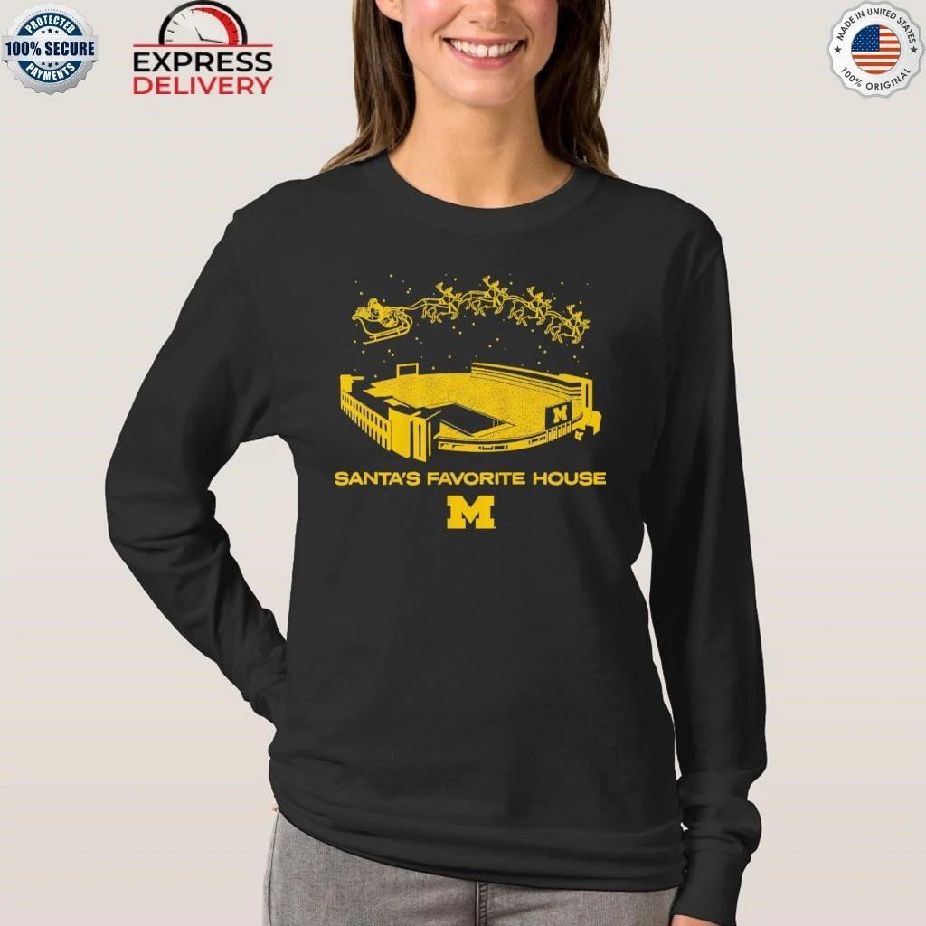 Michigan Football Santa’s Favorite House Shirt