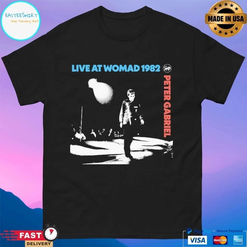 Live At Womad 1982 Peter Gabriel T-shirts