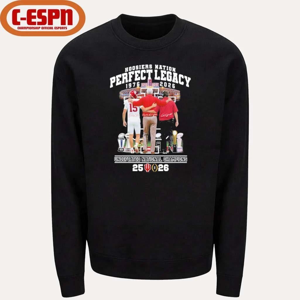 IU Football Hoosiers National Perfect Legacy 1976-2026 National Champions Shirt
