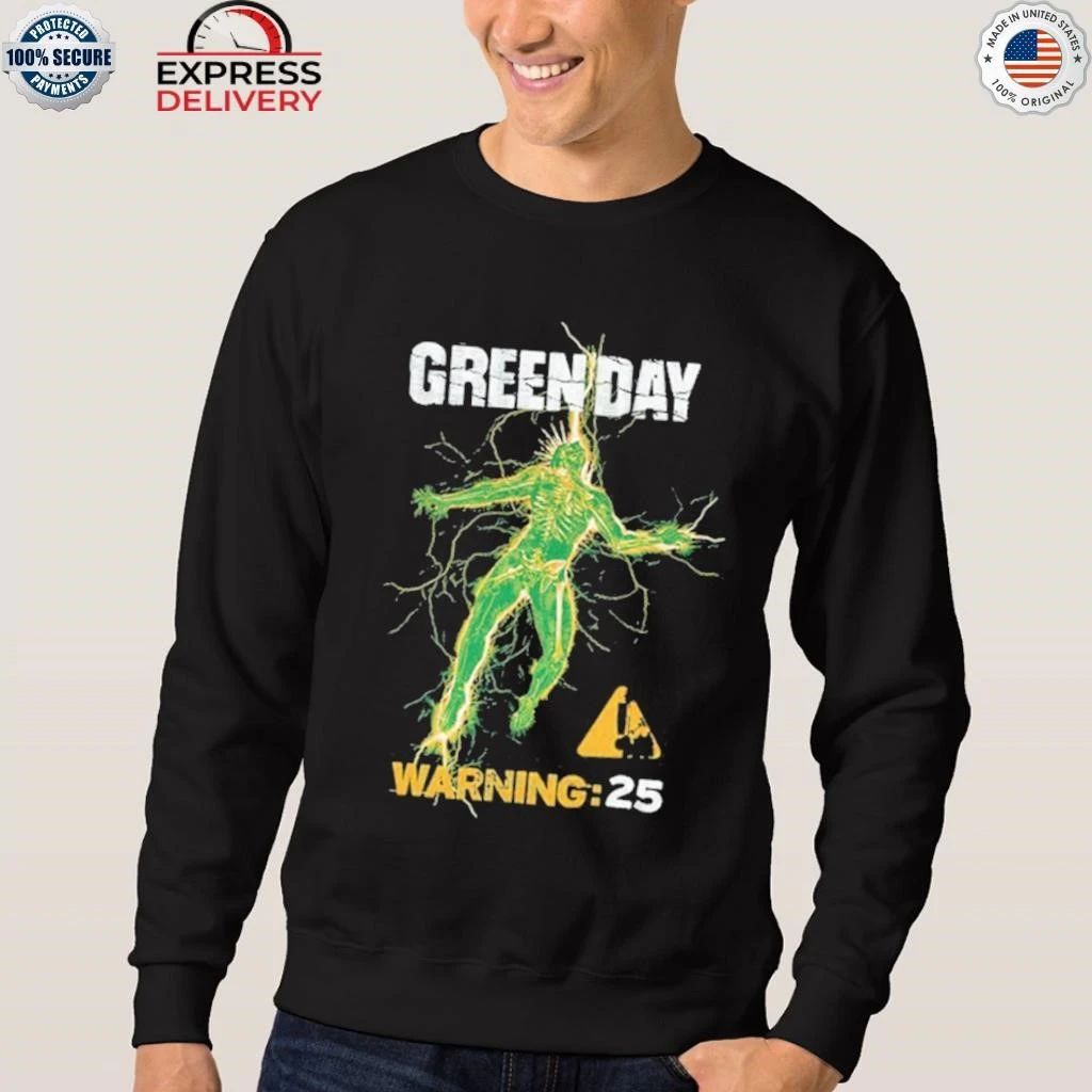 Green Day Celebrate 20th Anniversary Warning 25 Album Shirt
