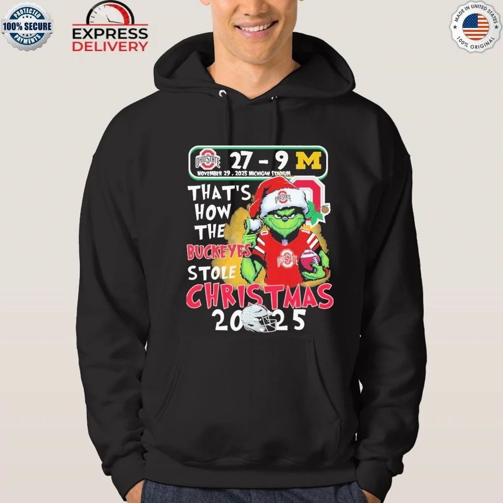 Grinch That’s How The Buckeyes Stole Christmas 2025 Shirt